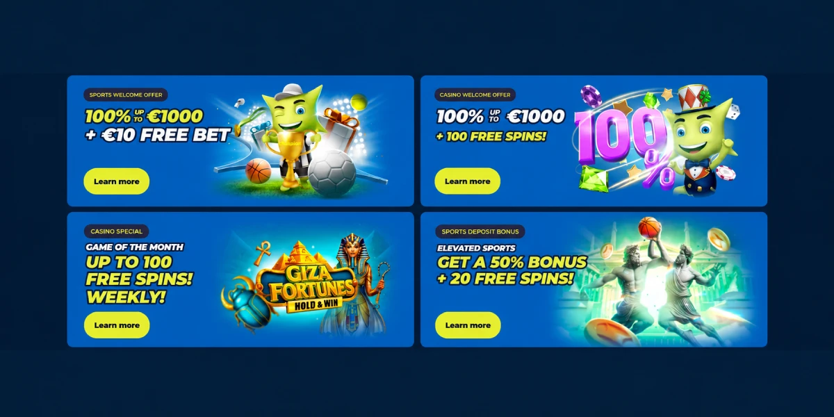 Casinoin προσφορές μπόνους καλωσορίσματος και δωρεάν περιστροφές